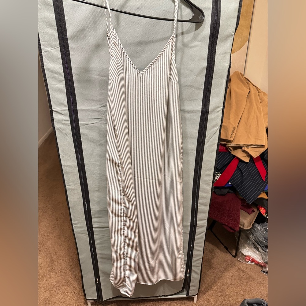 Maxi Striped Casual Dress